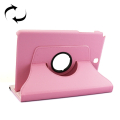 Litchi Texture 360 Degree Rotating Leather Protective Case with Holder for Samsung Galaxy Tab A 9.7 / P550(Pink)