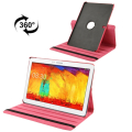 360 Degree Rotatable Litchi Texture Leather Case with 3-angle Viewing Holder for Samsung Galaxy Note Pro 12.2 / P900 / Samsung Galaxy Tab Pro 12.2 (Magenta)