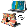 UK Flag Pattern 360Degree Rotation Leather Case with Holder & Sleep / Wake-up Function for Samsung Galaxy Tab S 8.4 / T700