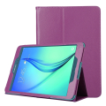 Litchi Texture Horizontal Flip Solid Color Leather Case with Two-Folding Holder for Samsung Galaxy Tab A 9.7 / T550 (Purple)