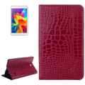 Crocodile Texture Leather Case with Holder for Samsung Galaxy Tab 4 8.0 / T330 (Scarlet Red)