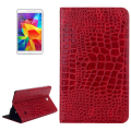 Crocodile Texture Leather Case with Holder for Samsung Galaxy Tab 4 8.0 / T330 (Red)