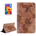 World Map Pattern Flip Leather Case with Holder for Samsung Galaxy Tab 4 8.0 / T330, Random Delivery (Brown)