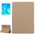 Frosted Texture Leather Case with Holder for Samsung Galaxy Tab A 9.7 T555 4G LTE(Gold)