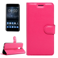 Nahkainen suojakotelo Nokia 6 (magenta)