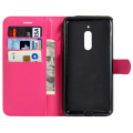 Nahkainen suojakotelo Nokia 6 (magenta)