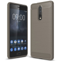 Nokia 8 hiilikuitu suojakuori (harmaa)