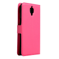 OnePlus 3, 3T nahkainen suojakotelo, magenta