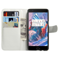 OnePlus 3, 3T nahkainen suojakotelo, valkoinen