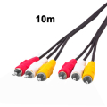 videokaapeli, 3xRCA uros - uros, 10m