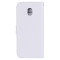 Samsung Galaxy J5 (2017) nahkakotelo (valkoinen)