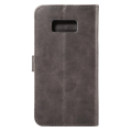 Nahkainen lompakko/suoja Samsung Galaxy S8 (harmaa)