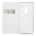 Samsung Galaxy S9+ nahkakotelo (valkoinen)