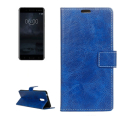 Nahkainen lompakko/suoja Nokia 6 (sininen)