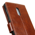 Nahkainen lompakko/suoja Nokia 6 (ruskea)