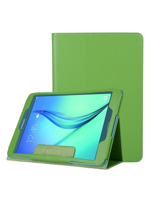 Samsung Galaxy Tab A (SM-T550)- Nahkainen suojakotelo, vihreä 