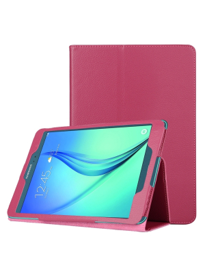 Samsung Galaxy Tab A (SM-T550)- Nahkainen suojakotelo, punainen 