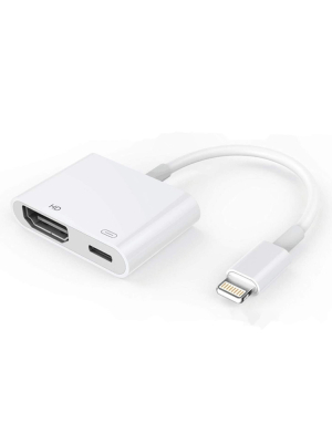 Lightning to Digitaalinen AV - HDMI-sovitin ja USB-latausportti
