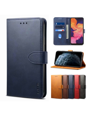 Samsung Galaxy A21s nahkainen suojakotelo (sininen)