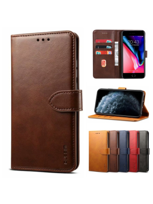 Samsung Galaxy A21s nahkainen suojakotelo (ruskea)