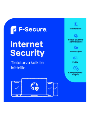 F-Secure Internet Security, 1 laitteelle, 1 vuodeksi - sähköinen lisenssi
