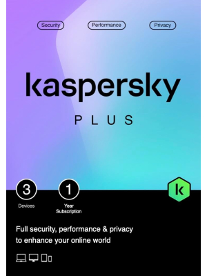Kaspersky Plus Internet Security 3 laitetta / 1 vuosi - sähköinen lisenssi