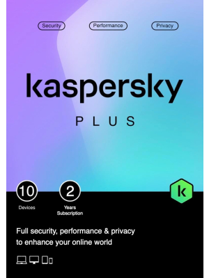 Kaspersky Plus Internet Security 10 laitetta / 2 vuotta - sähköinen lisenssi