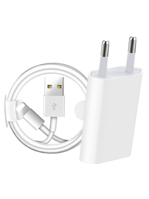 USB laturi Lightning kaapelilla, 2 m