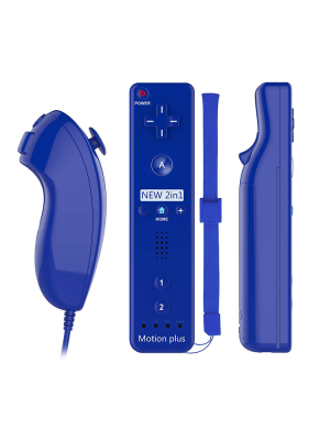 Nintendo Wii apuohjain ohjain ja Nunchuk apuohjain, sininen