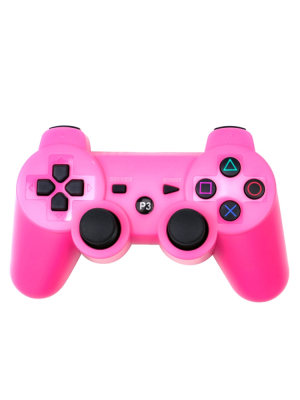 Langaton peliohjain PS3:lle, vaaleanpunainen