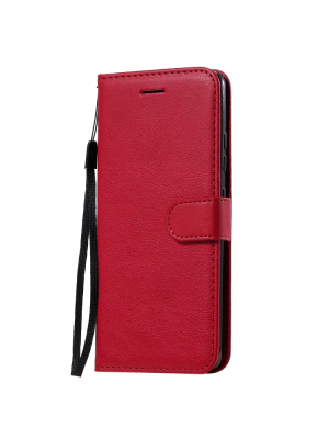 Samsung Galaxy A51 5G nahkainen suojakotelo (punainen)