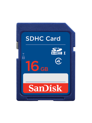 SanDisk 16 Gt SDHC muistikortti, class 4