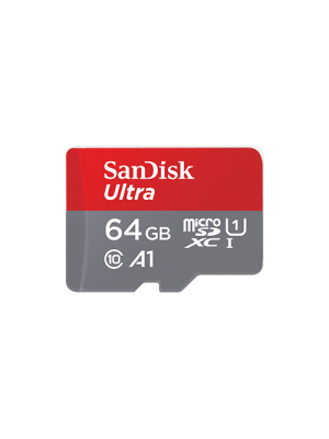 SanDisk Ultra 64 Gt MicroSDXC muistikortti, Class 10, 100 mb/s, A1
