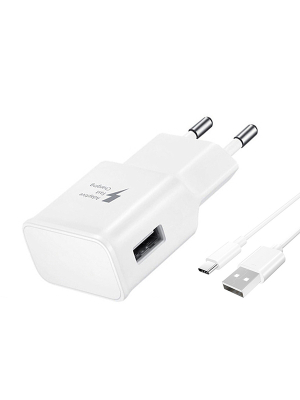 USB laturi Type-C -kaapelilla 