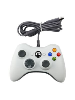 XBOX 360 yhteensopiva langallinen ohjain, PC - valkoinen