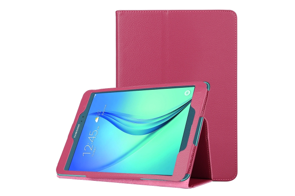 Samsung Galaxy Tab A (SM-T550)- Nahkainen suojakotelo, punainen 