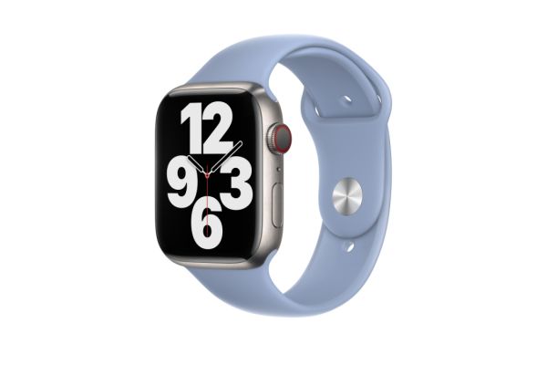 Apple Watch 42/ 44/ 45/ 49 mm rannehihna - vaaleansininen - M/L