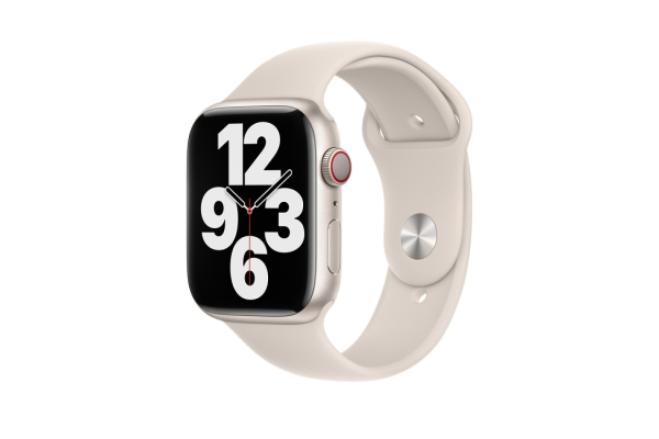 Apple Watch 42/ 44/ 45/ 49 mm rannehihna - tähtivalkea - M/L