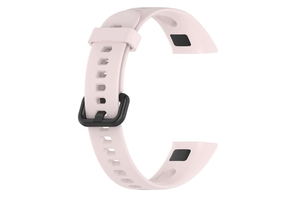 Huawei Band 4 - Silikoniranneke, säädettävä vaihtoranneke - vaaleanpunainen