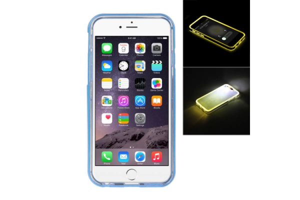 IPhone 6 / 6S vilkkuva suojakuori , sininen