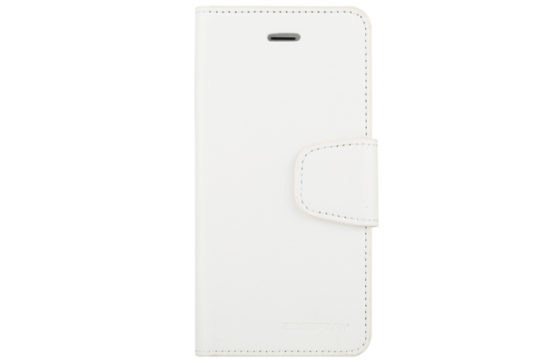 iPhone 6 / 6s käännettävä suojakotelo lompakolla (Valkoinen)