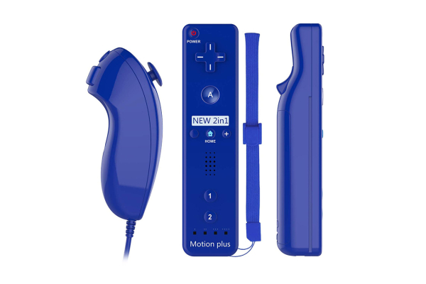 Nintendo Wii apuohjain ohjain ja Nunchuk apuohjain, sininen