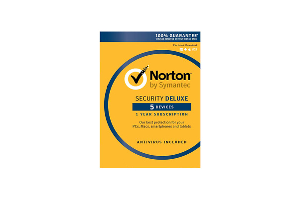 Norton Security Deluxe 5:lle koneelle vuodeksi - Aktivointikoodi sähköpostitse