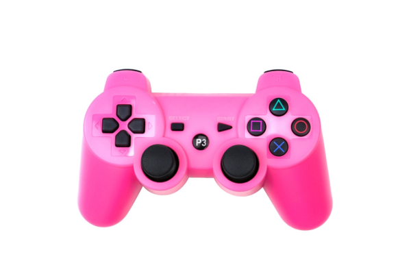 Langaton peliohjain PS3:lle, vaaleanpunainen