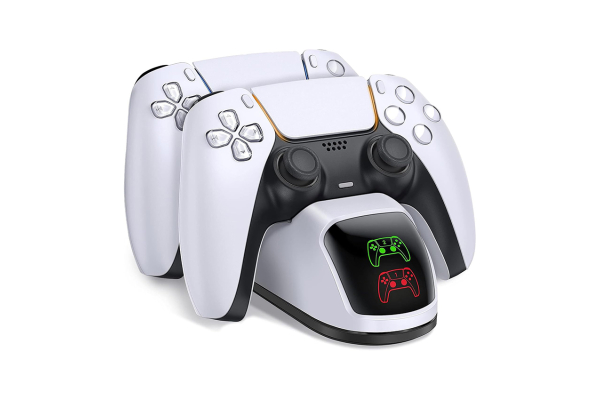 PS5 DualSense lataustelakka – kaksoislaturi kahdelle PS5-ohjaimelle