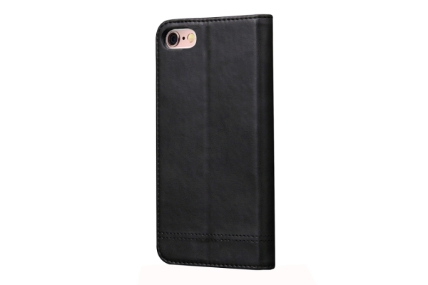 iPhone 6 / 6s retrotyylinen suojakotelo magneettisella lukolla (Musta)