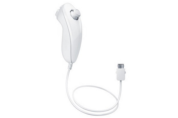 Wii Nunchuk apuohjain, valkoinen
