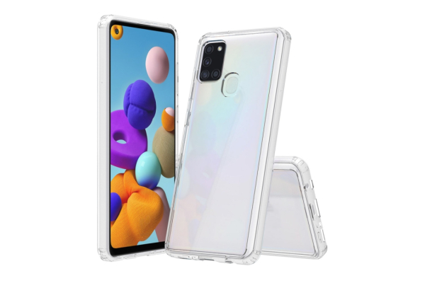 Samsung Galaxy A21s kova suojakuori (läpinäkyvä)
