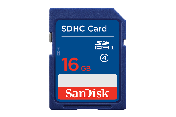 SanDisk 16 Gt SDHC muistikortti, class 4