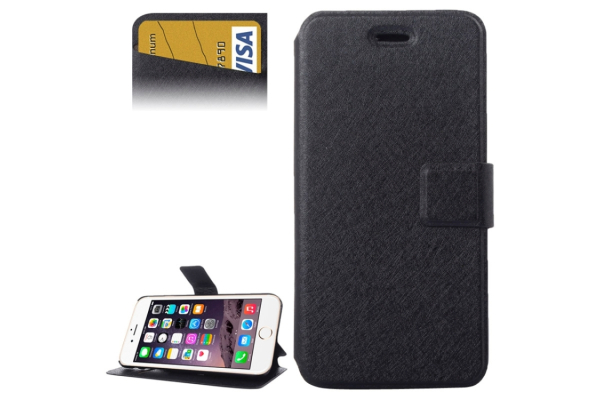 iPhone 6 / 6s suojakotelo korttipaikoilla (Musta)